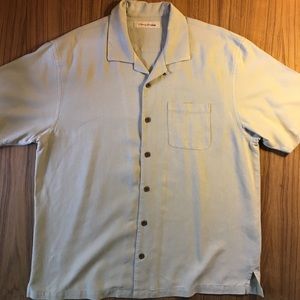 Tommy Bahama Silk shirt sleeve XL see issue